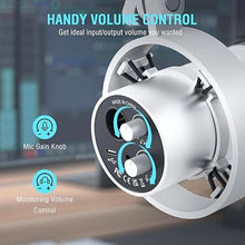 Load image into Gallery viewer, FIFINE XLR Dynamic Microphone with Boom Arm Kit for Vocal, Recording, Studio Podcast Mic Bundle with Metal Arm Stand, Tap-to-Mute, 3.5mm Headphone Jack for Streaming, Music Creation (K688W+CS1W)
