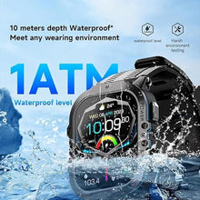 Load image into Gallery viewer, Gravity C26 1.96&quot; AMOLED Smartwatch with Bluetooth Call, 100+ Sports Modes, Heart Rate &amp; Sleep Monitor, 1 ATM Waterproof, AI Voice Assistant, Fitness Tracker for iOS &amp; Android (Orange)
