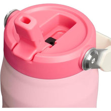 Load image into Gallery viewer, Stanley IceFlow Flip Straw 2.0 Water Bottle 24 oz | Built-In Straw for Travel and Sports | Lightweight and Leak Resistant | Insulated Stainless Steel | BPA-Free | Strawberry Cream

