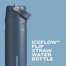 Load image into Gallery viewer, Stanley IceFlow Flip Straw 2.0 Water Bottle 24 oz | Built-In Straw for Travel and Sports | Lightweight and Leak Resistant | Insulated Stainless Steel | BPA-Free | Strawberry Cream
