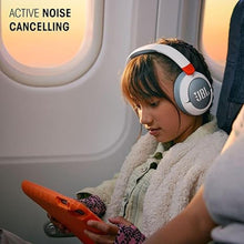 Load image into Gallery viewer, JBL Junior 470NC - Wireless Over-Ear Noise Cancelling Kids Headphones Safe Sound (&lt;85dB), Fit for Kids, Parental Control with Customizable Volume &amp; Playtime and 50Hr Battery Life (White)
