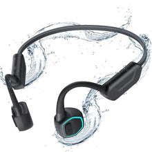 Load image into Gallery viewer, AGPTEK X15 Waterproof MP3 Player with Bluetooth 5.3 for Swimming, 32GB Non-in-Ear Bone Conduction Headphones for Running, Cycling, Sports
