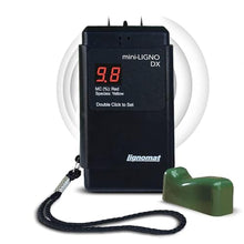 Load image into Gallery viewer, Lignomat mini-Ligno DX Moisture Meter - Wood Moisture Meter for Wood, Bamboo, Laminates, Gypsum, Drywall &amp; Different Wall Boards - Humidity Tester for Woodworking, Flooring, Restoration Projects
