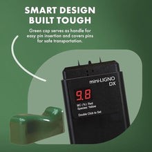Load image into Gallery viewer, Lignomat mini-Ligno DX Moisture Meter - Wood Moisture Meter for Wood, Bamboo, Laminates, Gypsum, Drywall &amp; Different Wall Boards - Humidity Tester for Woodworking, Flooring, Restoration Projects
