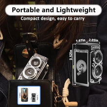 Load image into Gallery viewer, CHUZHAO Vintage Mini Digital Camera, Retro-Style Point and Shoot, 1080P Video &amp; Photo Autofocus, Portable Compact Pocket Camera with 16GB Card for Beginners Teens Adults Black
