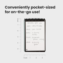 Load image into Gallery viewer, Rocketbook Mini Reusable Smart Notepad, Pocket Size Notebook 3.5x5.5, Gray - Dotted Pages, App-Connected, Erasable, Ideal for On-The-Go List Taking &amp; Quick Notes Anywhere

