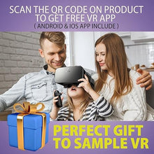 Load image into Gallery viewer, DESTEK V5 VR Headset for Phone with Controller, Anti-Blue Eyes Protected HD Lenses, 110° FOV Virtual Reality Headsets VR Goggles for iPhone 15/14/13/12/11, Samsung, Android - Black
