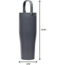 Load image into Gallery viewer, Corkcicle Go Cup XL Insulated Tumbler with Lid and Straw, Flint, 30 oz – Reusable Water Bottle Keeps Beverages Cold for 12hrs – Cupholder Friendly Tumbler, Leak-Proof Design
