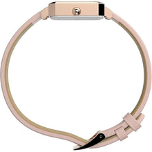 Load image into Gallery viewer, Timex Women's Dress 21mm Watch - Pink Strap White Dial Rose Gold-Tone Case
