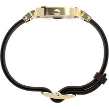 Load image into Gallery viewer, Timex Women's Main Street 31mm Watch - Black Strap Silver Dial Gold-Tone Case
