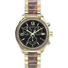 Load image into Gallery viewer, Timex Women's Chronograph 38mm Watch - Gold-Tone Bracelet Black Dial Gold-Tone Case
