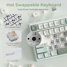 Load image into Gallery viewer, RK ROYAL KLUDGE R98 Pro Creamy Mechanical Keyboard, 96% Wired Gaming Keyboard RGB Backlit with Number Pad and Volume Knob, Gasket Mount, MDA Profile PBT Keycaps, Hot Swappable Pre-lubed Tactile Switch
