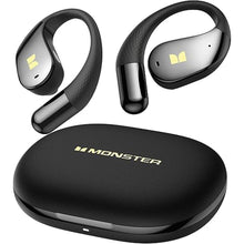 Load image into Gallery viewer, Monster Open Ear AC328 Wireless Earbuds, Open Ear Headphones 32H Playtime, Lightweight Comfort Bluetooth Earbuds, Bluetooth 6.0 Earphones Stereo Sound, Water Resistant Design for Sports, Black
