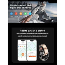 Load image into Gallery viewer, Yoidesu Smart Ring with LED Display Screen, Health Tracker Fitness Ring with APP, Compatible with iOS Android, IP68 Water Proof, Multiple Sports Modes, Heart Rate Sleep Tracker Pedometer
