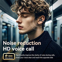 Load image into Gallery viewer, MAcnas Open Ear Clip Headphones Wireless Earbuds Bluetooth 5.4 Sports Earphones with Wireless LED Touch Screen Waterproof in Ear Earphones for Pad Tablet Laptop Android/iOS Phones (Black)
