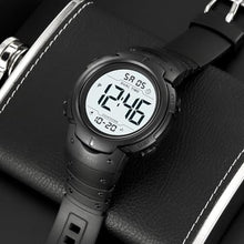 Load image into Gallery viewer, Datirzyx Mens Digital Watch Large Display Easy to Read Time Sports Watches Multifunction Stopwatch Timer Alarm Dual Time Date LED Light Wrist Watches for Men Women (Blackwhite)
