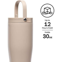 Load image into Gallery viewer, Corkcicle Go Cup XL Insulated Tumbler with Lid and Straw, Desert, 30 oz – Reusable Water Bottle Keeps Beverages Cold for 12hrs – Cupholder Friendly Tumbler, Leak-Proof Design
