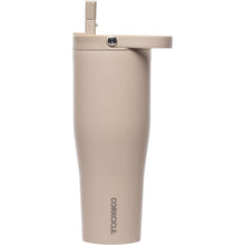 Load image into Gallery viewer, Corkcicle Go Cup XL Insulated Tumbler with Lid and Straw, Desert, 30 oz – Reusable Water Bottle Keeps Beverages Cold for 12hrs – Cupholder Friendly Tumbler, Leak-Proof Design
