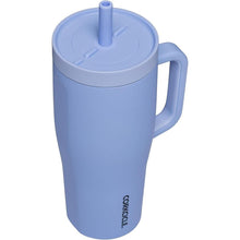 Load image into Gallery viewer, Corkcicle Cruiser Insulated Tumbler with Handle &amp; Straw, Periwinkle, 22 oz – 100% Leakproof Cupholder Friendly Water Bottle Keeps Drinks Cold 20hrs
