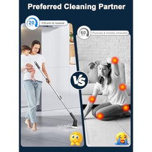 Load image into Gallery viewer, Electric Spin Scrubber for Cleaning Bathroom, Shower Scrubber Cordless Cleaning Brush with IPX7 Waterproof &amp; 2 Speed, 5 in 1 Cleaning Brush Cleaning Supplies for Shower Tub Kitchen Tile Toilet Black
