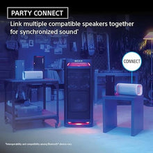 Load image into Gallery viewer, Sony ULT Field 5 Wireless Portable Bluetooth Speaker, IP67 Waterproof, Dustproof, and Rustproof with Enhanced Bass, 25 Hour Battery, 360° Party Light, and Shoulder Strap (SRSULT50W), Off White

