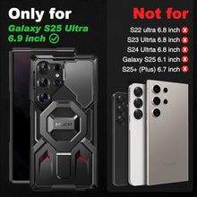 Load image into Gallery viewer, TONGATE Magnetic Stand for Samsung Galaxy S25 Ultra Case with Privacy Screen Protector, [Compatible with Magsafe] [Military Drop Protection] S25 Ultra Case with Camera Cover &amp; Belt Clip, Black Privacy
