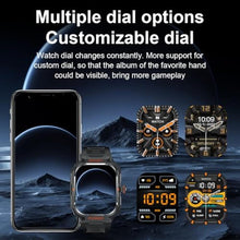 Load image into Gallery viewer, FANCHENGZI Smart Watch with Earbuds for Men, Military Watch, Answer/Make Calls, Fitness Tracker Smart Watch, Sports Fitness Tracker with Step,Calories,Sleep Monitor, for Men Dad Husband
