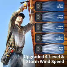 Load image into Gallery viewer, Socool 14500mAh Portable Waist Fan Clip On Wearable Belt Shirt Fan 5 Speeds with Dual Air Outlet &amp; Flashlight Personal Hanging Neck Fans Battery Operated Rechargeable 40H Cooling For Camping Jobsite
