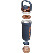 Load image into Gallery viewer, Stanley Activate Shaker Bottle 20 oz | Leakproof Insulated Stainless Steel Shaker Cup | Base Storage and Twist On Fast Flow Lid | Protein Shakes and Pre Workout Powder | BPA-Free | Twilight
