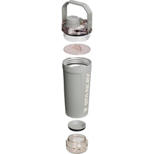 Load image into Gallery viewer, Stanley Activate Shaker Bottle 20 oz | Leakproof Insulated Stainless Steel Shaker Cup | Base Storage and Twist On Fast Flow Lid | Protein Shakes and Pre Workout Powder | BPA-Free | Sage Grey
