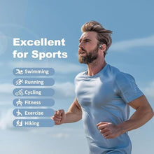 Load image into Gallery viewer, flymory Swimming Earbuds Bone Conduction Wireless Bluetooth Headphones Waterproof IPX8 Underwater Open Earphones with Built-in 32GB Memory MP3 Player 8 Hours Playtime Sports Headset for Running Gym
