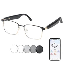 Load image into Gallery viewer, Smart AI Translator Glasses, Clear Blue Light Glasses for Woman Men, Simultaneous Interpretation Eyeglasses for 110+ Languages, Real-Time Translation, Remote Shooting,AI Smart Sunglasses for Travel -G
