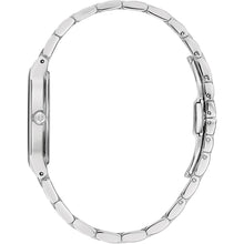 Load image into Gallery viewer, Bulova Ladies' Modern Stainless Steel 3-Hand Quartz Watch, Black Dial Style: 96L299
