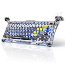 Load image into Gallery viewer, GravaStar Mercury K1 Pro Wireless Mechanical Gaming Keyboard, 75% Layout RGB Custom Keyboard, Hot-Swappable Linear Switches Aluminum Alloy, Interstellar Silver Brushed Metal Look
