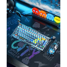 Load image into Gallery viewer, GravaStar Mercury K1 Pro Wireless Mechanical Gaming Keyboard, 75% Layout RGB Custom Keyboard, Hot-Swappable Linear Switches Aluminum Alloy, Interstellar Silver Brushed Metal Look
