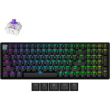 Load image into Gallery viewer, Keychron K4 HE 96% Wireless RGB Hall Effect Keyboard, Gateron Double-Rail Magnetic Switch, Rapid Trigger &amp; Adjustable Actuation, QMK, 2.4GHz &amp; BT 5.2, for Mac/Windows/Linux, Aluminum Frame, Black

