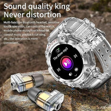 Load image into Gallery viewer, Smart Watch (Answer/Make Calls) for Women Men, Smartwatch with Headphones,10+ Sports Activity Trackers,1.52&quot; HD Fitness Watch with Heart Rate Monitor Sleep Monitor, for Android iOS (Black-T96)
