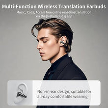 Load image into Gallery viewer, AI Translation Earbuds Real Time 3-in-1 Free-Clip Ai Translator Earbuds, 110+ Languages Translation AI Language Translator Earphones, Clear Sound, No APP Subscription for iOS and Android (Black)
