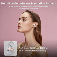 Load image into Gallery viewer, AI Translation Earbuds Real Time 3-in-1 Free-Clip Ai Translator Earbuds, 110+ Languages Translation AI Language Translator Earphones, Clear Sound, No APP Subscription for iOS and Android (Rose Gold)
