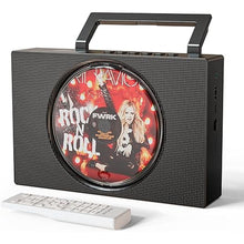 Load image into Gallery viewer, CD Player Portable with Bluetooth, FM Radio, USB, AUX-in, Headphone Jack, CD-R/RW and MP3 CDs Compatible, Clear and Full Sound, Stereo 10W Wired Power for Home-Black
