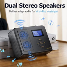 Load image into Gallery viewer, Portable Cassette Tape Player, FM Radio/USB Player/MP3 Digital Converter, Built-in Dual Stereo Speaker &amp; Rechargeable Battery, LCD Display with Headphone Jack
