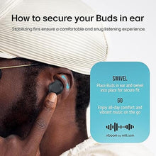 Load image into Gallery viewer, LG xboom Buds by will.i.am, xboom Signature Sound by will.i.am with Graphene Drivers, 3 Mic Active Noise Cancellation, Up to 30 Hours of Battery, IPX4 Water Resistant, Black
