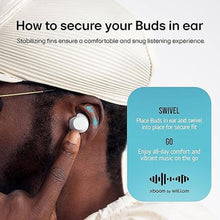 Load image into Gallery viewer, LG xboom Buds by will.i.am, xboom Signature Sound by will.i.am with Graphene Drivers, 3 Mic Active Noise Cancellation, Up to 30 Hours of Battery, IPX4 Water Resistant, White
