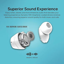 Load image into Gallery viewer, LG xboom Buds by will.i.am, xboom Signature Sound by will.i.am with Graphene Drivers, 3 Mic Active Noise Cancellation, Up to 30 Hours of Battery, IPX4 Water Resistant, White
