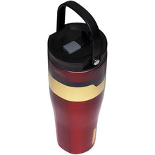 Load image into Gallery viewer, Corkcicle x Marvel Iron Man Go Cup XL Insulated Tumbler with Lid and Straw, 30 oz – Reusable Water Bottle Keeps Beverages Cold for 12hrs – Cupholder Friendly Tumbler, Leak-Proof Design
