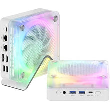 Load image into Gallery viewer, Mini PC Gaming AMD Ryzen 8745HS, Ultra-fast, Up to 4.9GHz 8C/16T, Radeon 780M, 32GB DDR5 1TB PCIe 4.0, Dual Fans/65W/USB-C 4/2.5Gbps/WiFi6/Bluetooth5.2/RGB Control, Small Mini Desktop Computer

