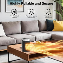 Load image into Gallery viewer, Space Heater, AUBKN Small Portable Electric Heaters for Indoor Use with Thermostat and Remote,12H Timer, 5 Mode, 1500W PTC Ceramic Fast Safety Heat for Office Bedroom Home
