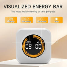 Load image into Gallery viewer, Pomodoro Timer 5, 25, 10, 50 Minutes Preset, Desk Productivity Cube w/Gravity Sensor for ADHD, Mute Functions, Ideal for Work, Study, Kitchen, Back to School (1, White)
