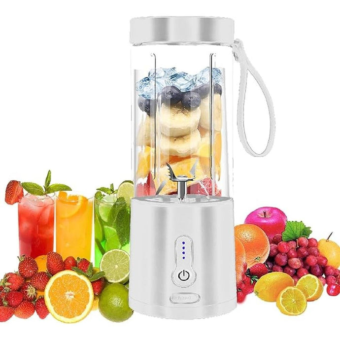 Portable Blender for Smoothies and Shakes, USB-C Rechargeable Mini Blender with 6 Stainless Steel Blades, BPA-Free 20oz Personal Small Mixer for Gym Camping Travel