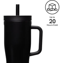 Load image into Gallery viewer, Corkcicle 22oz Insulated Cruiser Tumbler with Handle &amp; Straw - Matte Black
